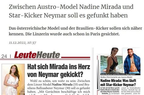 nadine mirada neymar|Nadine Mirada: Dieses Interview sorgt jetzt für。